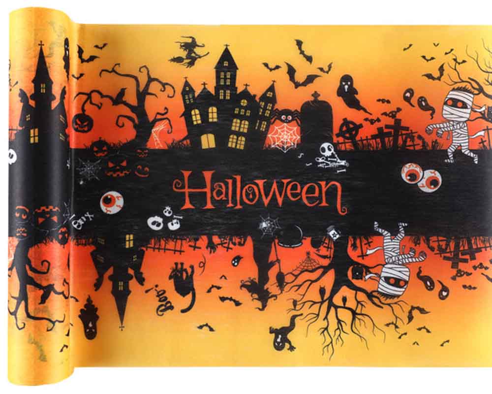 Halloween Bordløber 5m – Skab en skræmmende atmosfære!