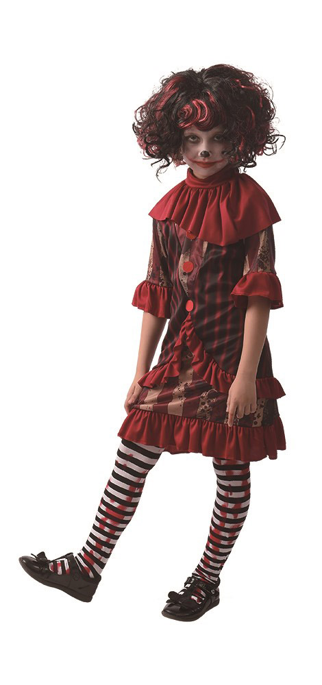 Skræmmende Halloween Klovnekostume til Piger – Fantastisk Tilbud!