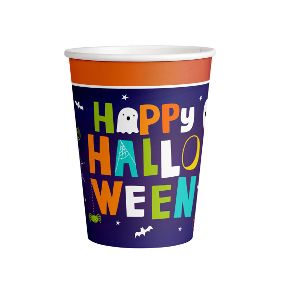 Halloween Papkrus med Græskar - 8 Stk til Festligheder