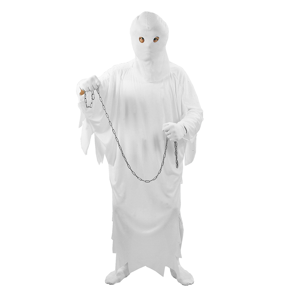 Skræmmende Halloween Spøgelse Kostume til Børn - Magisk Fest!