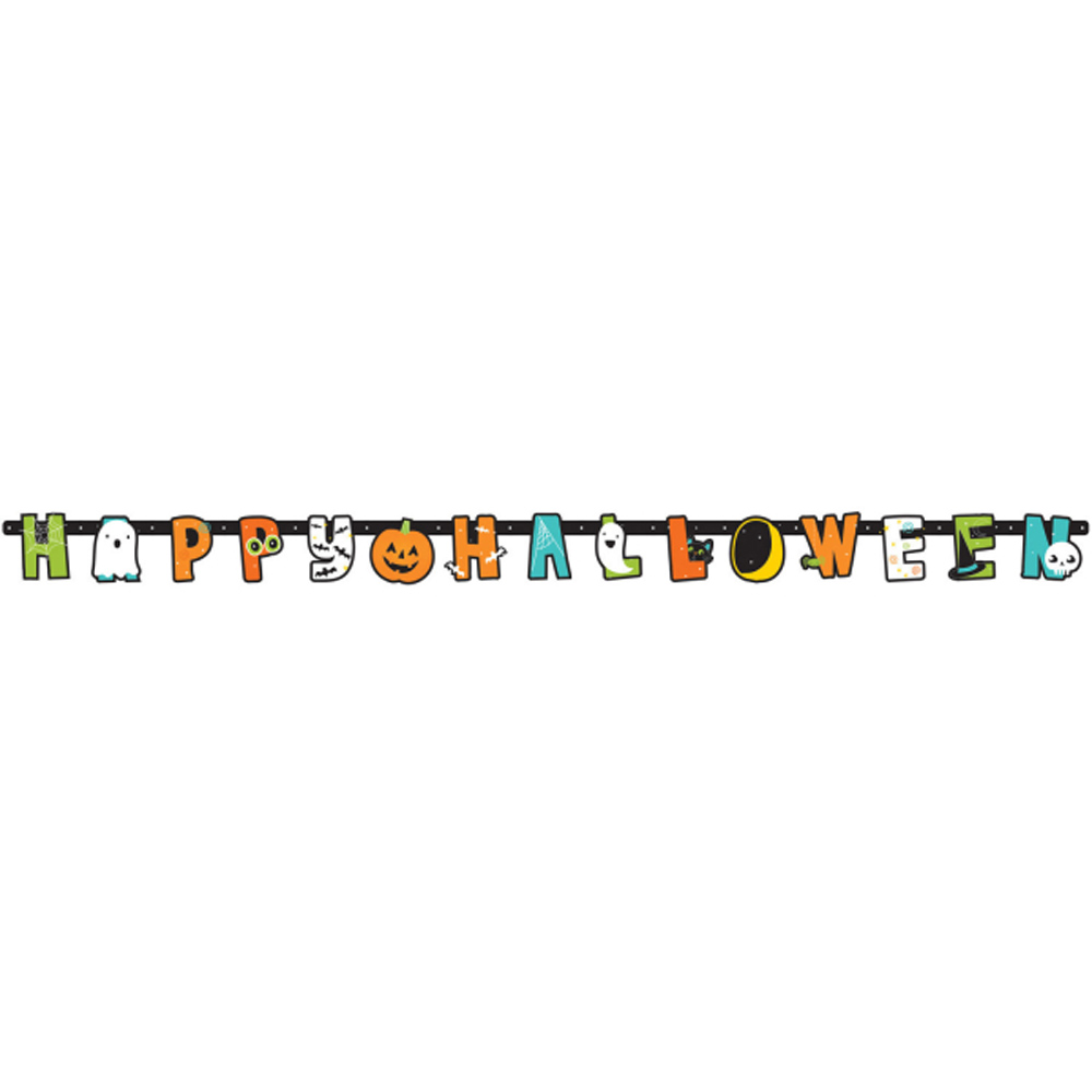 Festligt Halloween Banner 192 cm – Dekoration til Fester