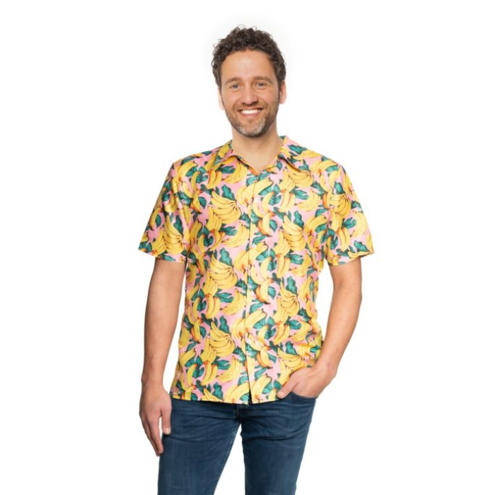 Tropisk Hawai Skjorte med Banan Motiver - Unik Stil!