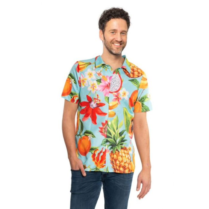 Hawai Skjorte med Farverige Frugtmotiver - Festklar!