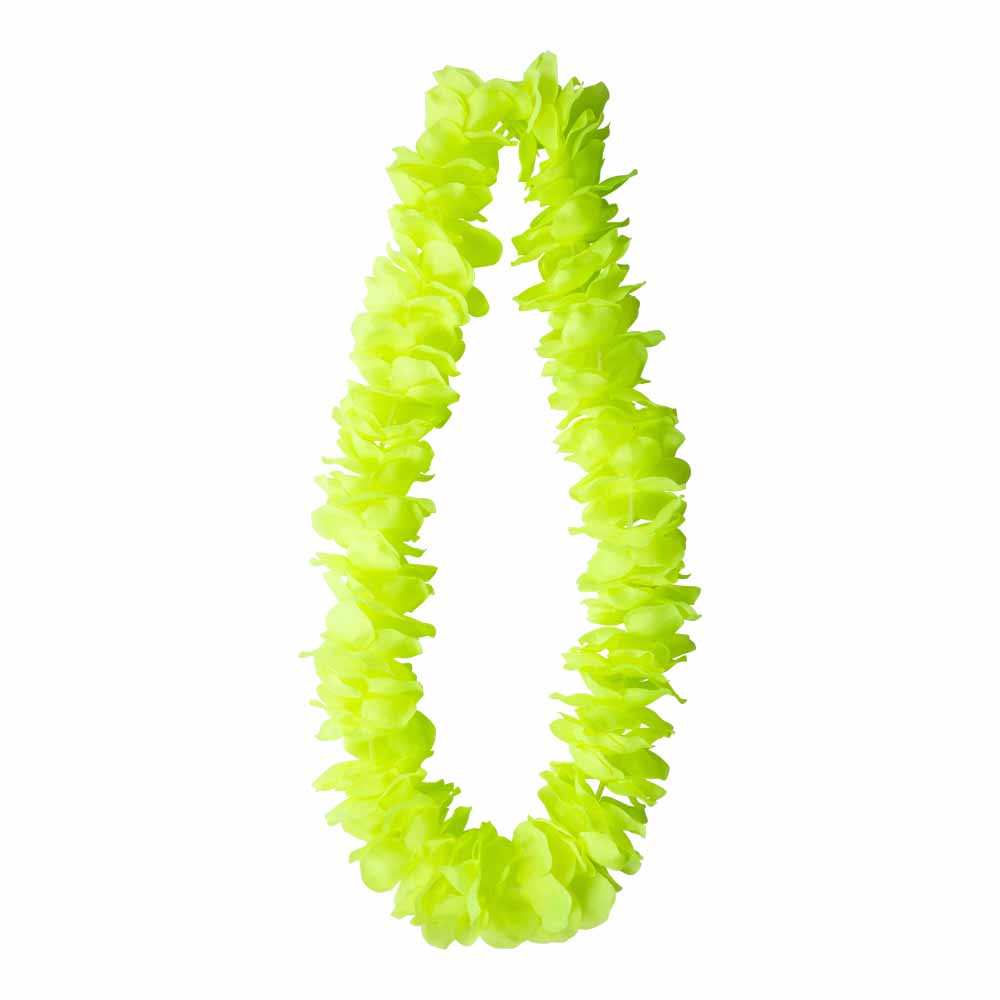 Neon Gul Hawaii Krans til Temafest og Udklædning