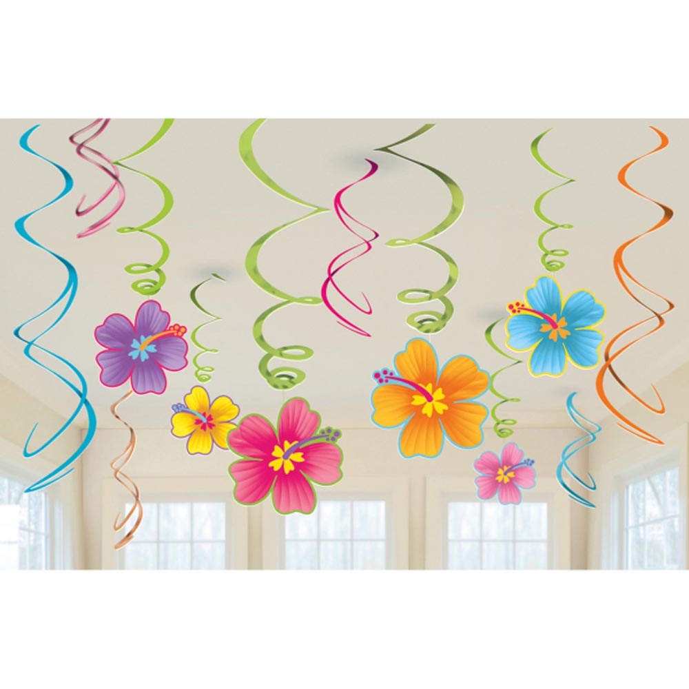Hawaii Spiraler med Blomster til Festlige Anledninger