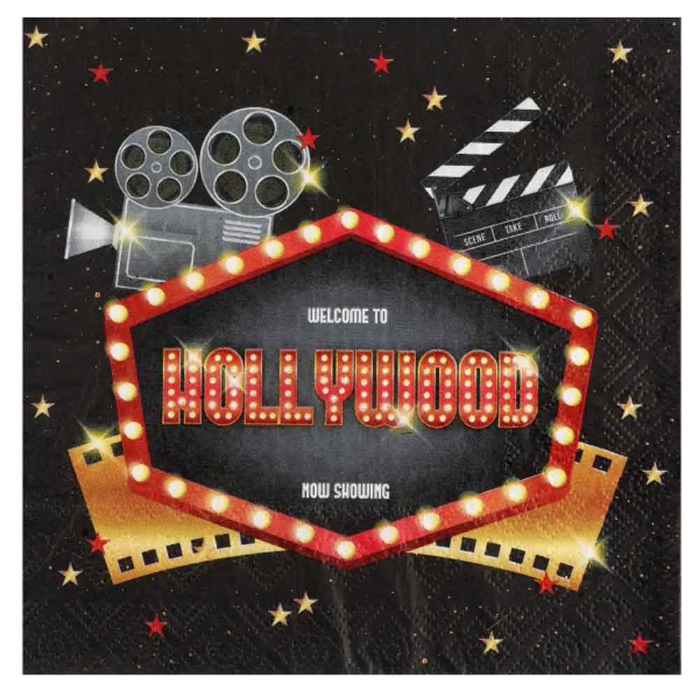 Hollywood Servietter – 20 Stk til Festlige Begivenheder!