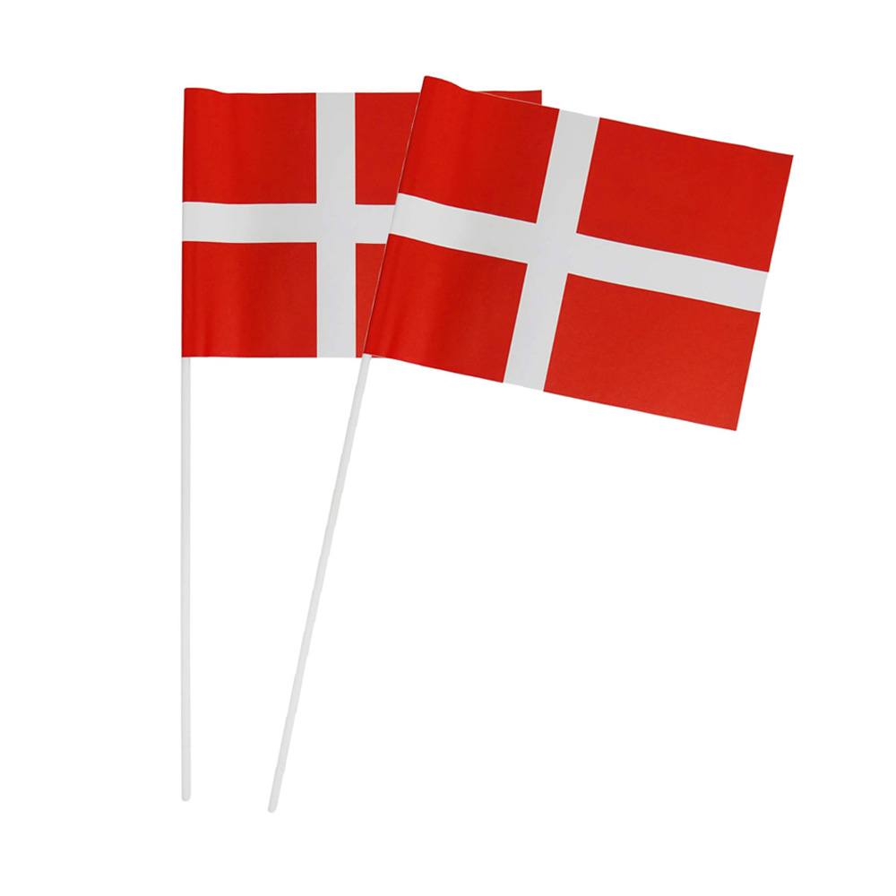 Mellem Hurraflag i papir - 8 stk til festlige anledninger