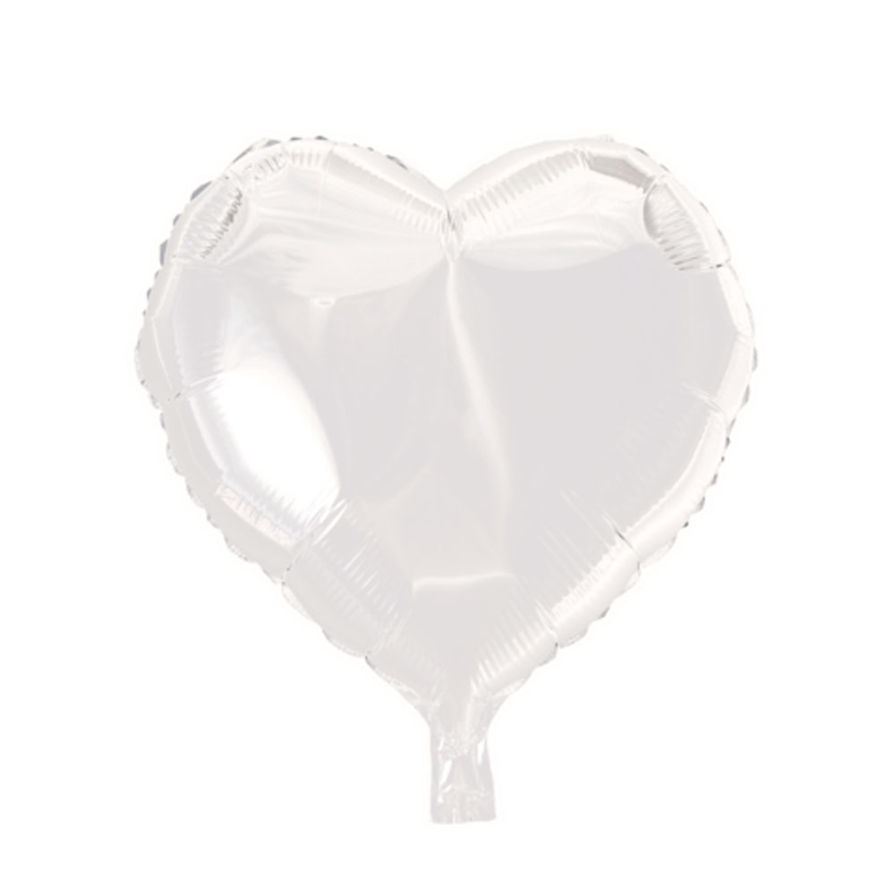 Hvid Hjerteballon – Perfekt til Festlige Anledninger