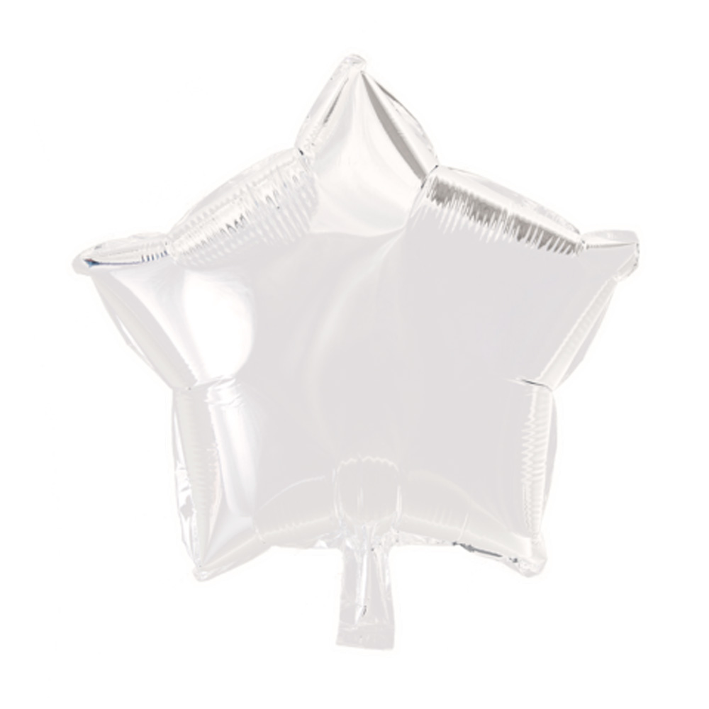 Hvid Stjerne Folieballon til Festlige Anledninger