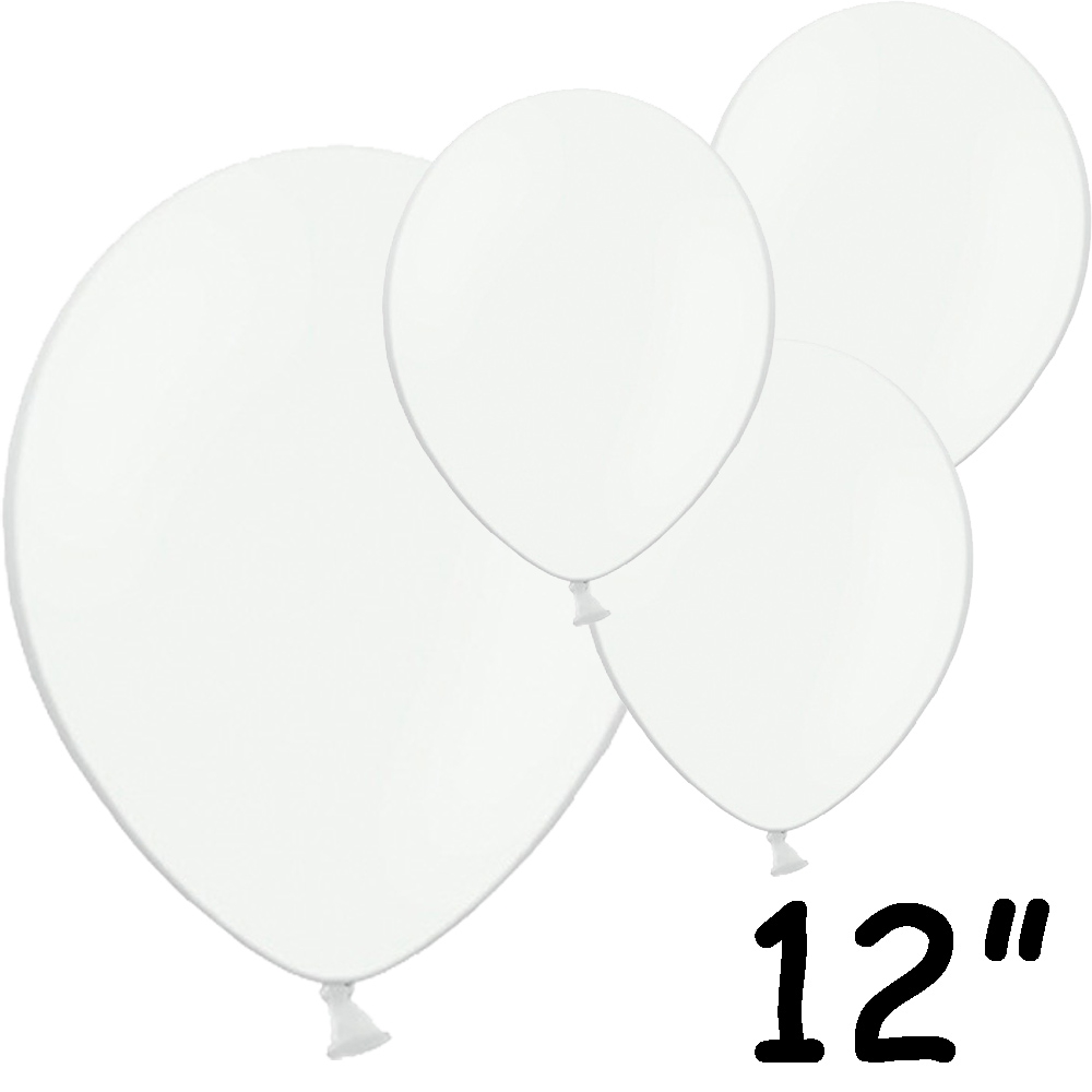 Hvide Latex Balloner 12" – 100 Stk til Festlige Anledninger
