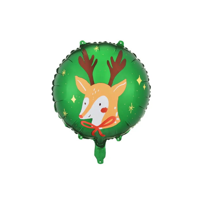 Jule Rensdyr Folieballon 45 cm - Perfekt til Festligheder