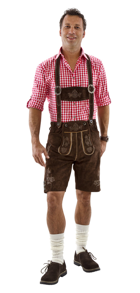 Korte Lederhosen i Ægte Læder – Ideelle til Festlige Anledninger!