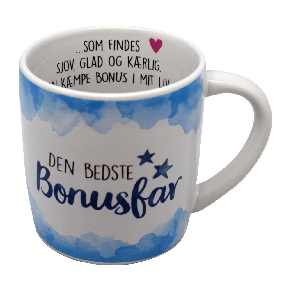 Elegant Krus "Den Bedste Bonusfar" i Gaveæske - Gaveidé