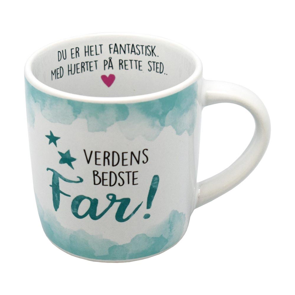 Gaveæske med krus "Verdens Bedste Far" – perfekt gaveidé!