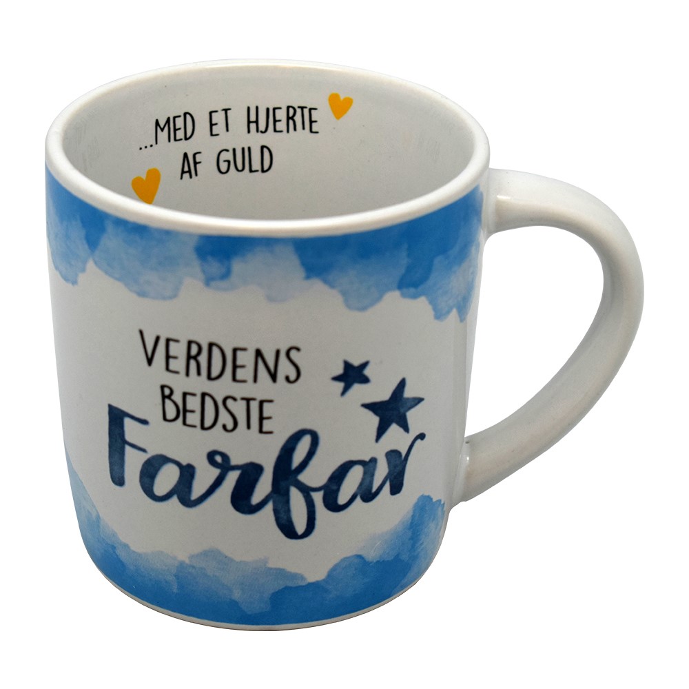 Gaveæske med Krus til Verdens Bedste Farfar - Fantastisk Gave