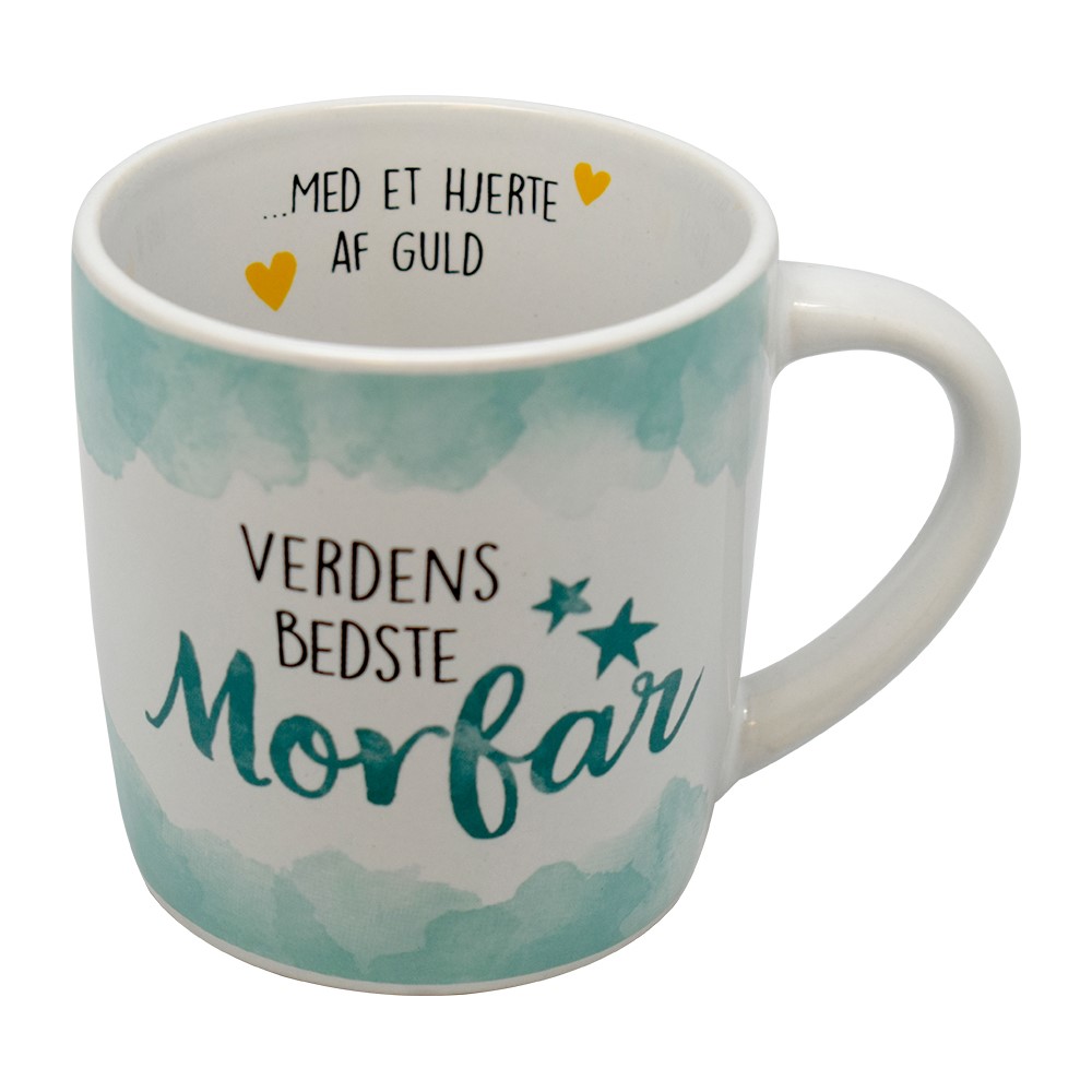 Kruset "Verdens Bedste Morfar" i gaveæske – perfekt gave!