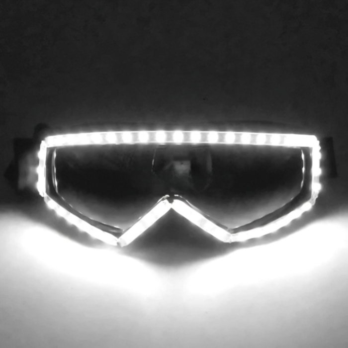 LED Neon Briller i Hvid til Festlige Anledninger