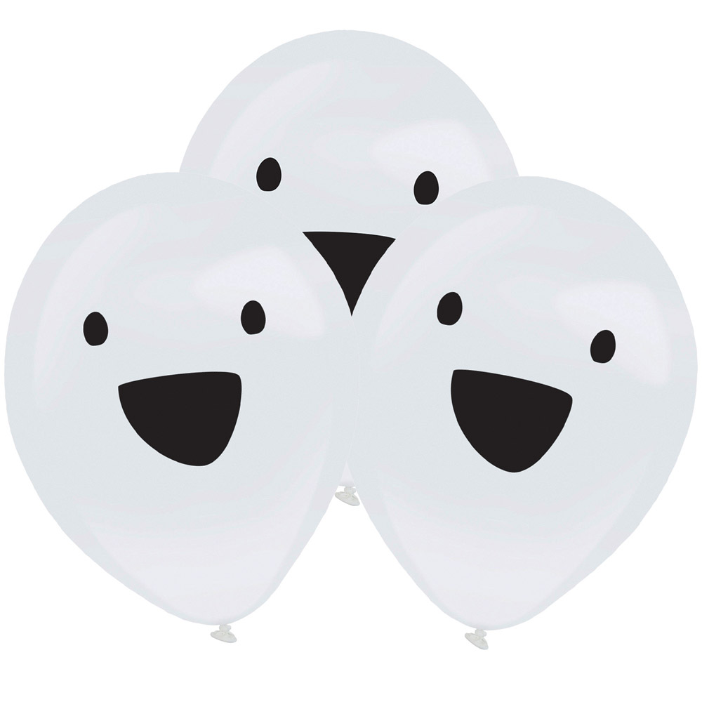 LED Spøgelseballoner til Halloween – 4 stk. Festlig Dekoration