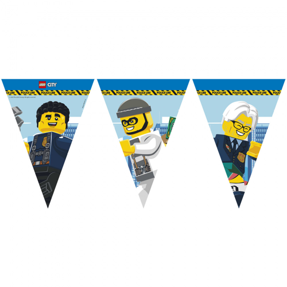 Lego City Vimpelbanner til Børnefødselsdag – Festlig Dekorering