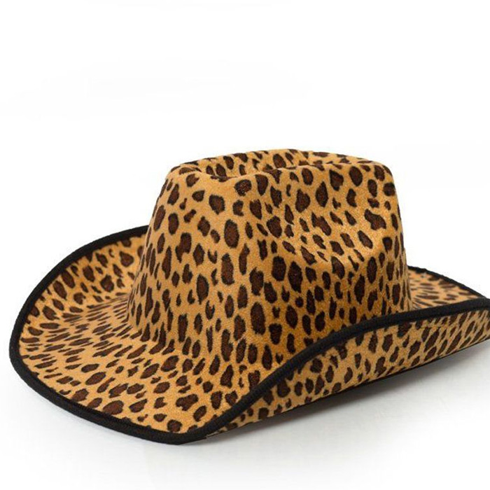 Leopardmønstret Cowboyhat til Festlige Anledninger