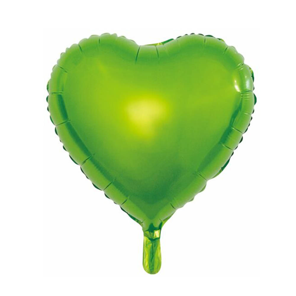 Limegrøn Hjertefolieballon til Festlige Begivenheder