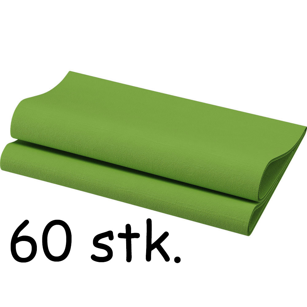 Lysegrønne Bio Dunisoft Middagsservietter – 60 stk. Tilbud!