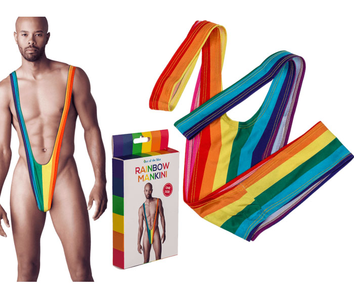 Regnbue Mankini – Sjov Festudklædning til Alle Lejligheder!