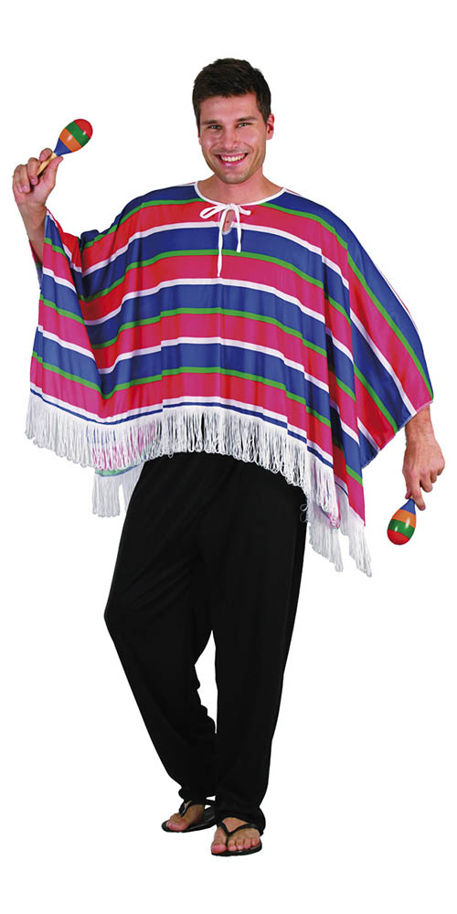 Farverig Mexicansk Poncho til Festlige Begivenheder!
