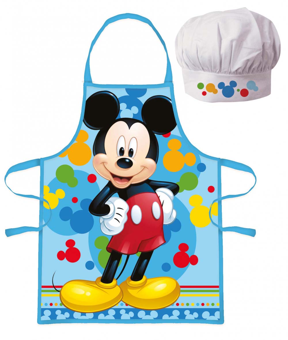 Mickey Mouse Forklæde og Kokkehue til Børnefest - Sjovt Sæt