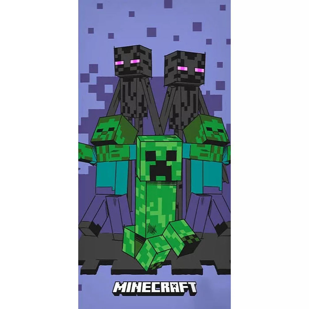 Minecraft Creeper Badehåndklæde til Strand og Bad 70x140 cm