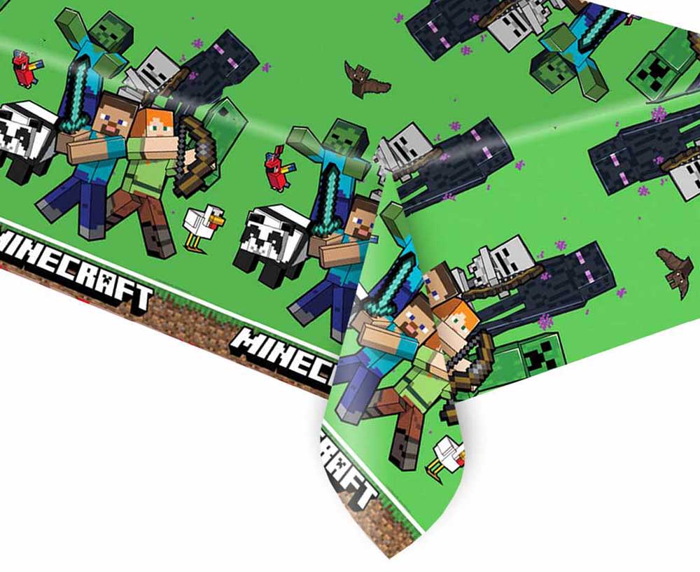 Minecraft Fødselsdagsdug – Perfekt til feststemning!