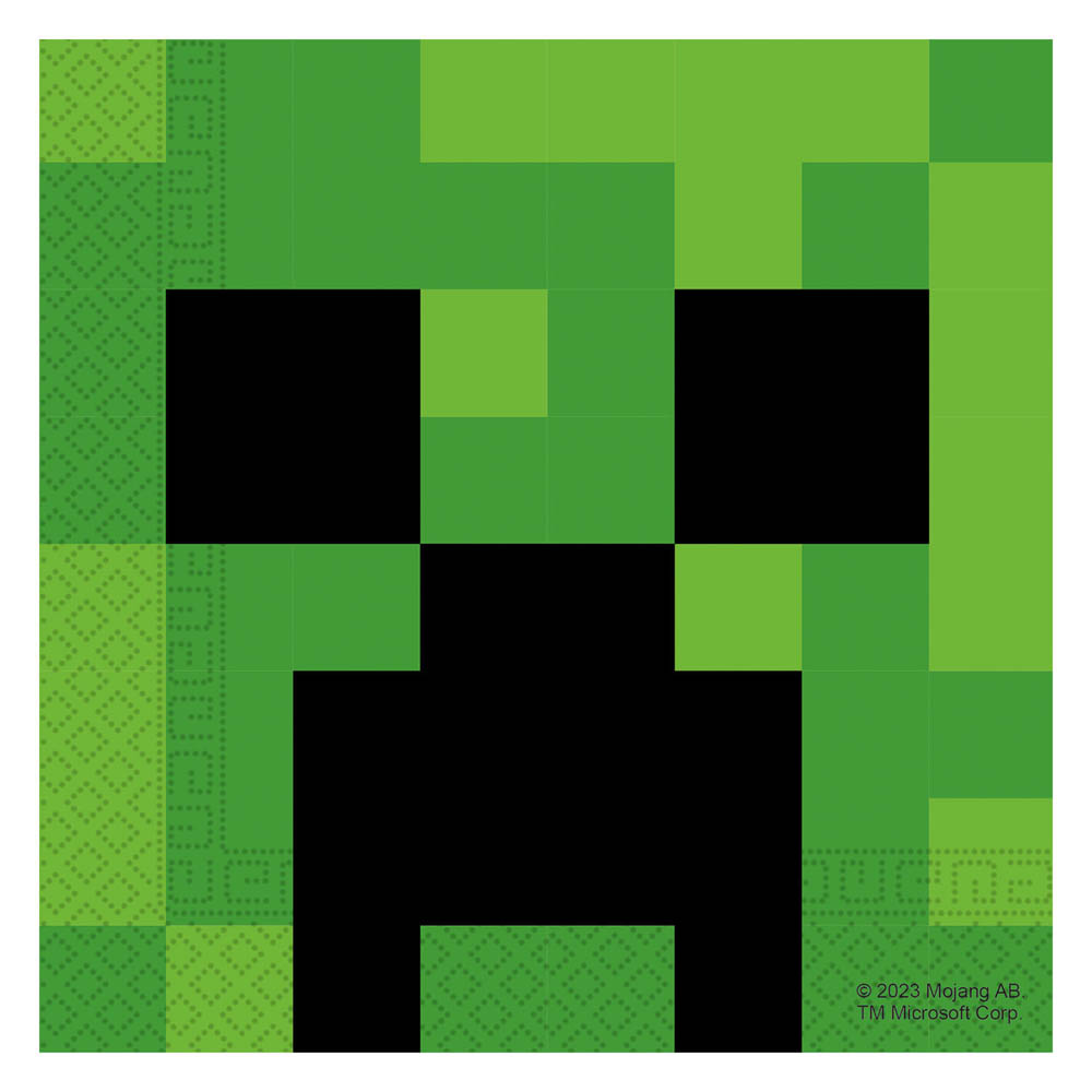 Minecraft Servietter - 20 stk. til Fødselsdagsfest!