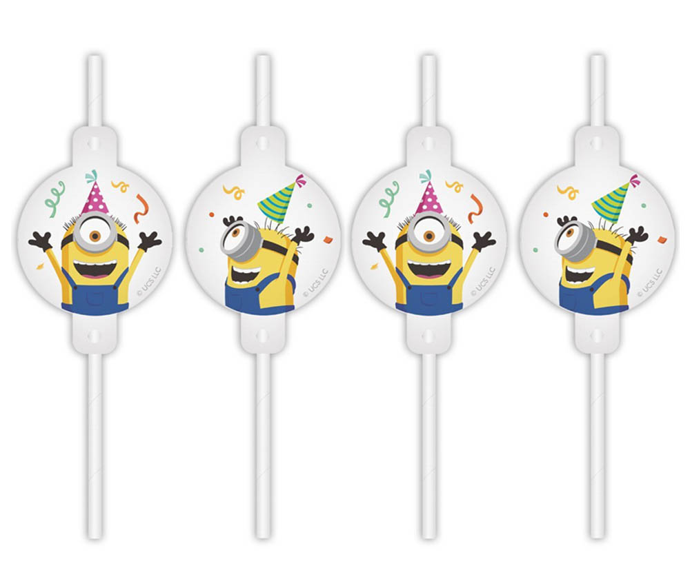 Minions Papsugerør til Børnefødselsdag – 4 Festlige Stykker