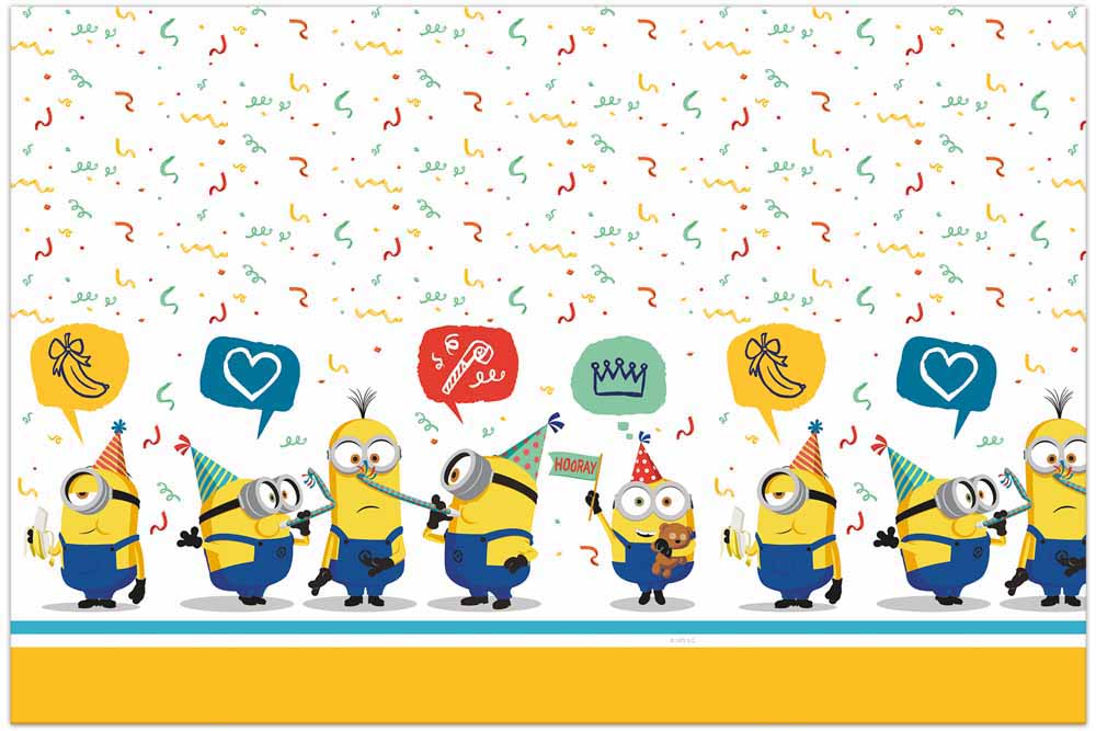 Minions Plastikdug til Festlige Børnefødselsdage