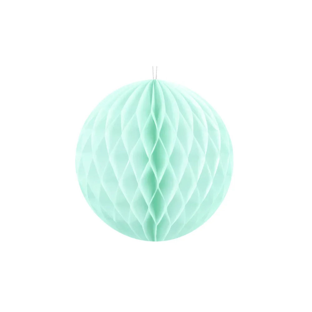 Elegant Mint Honeycomb Kugle til Festlig Dekoration 10 cm