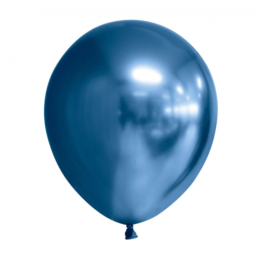 Spejl Chrome Balloner – 10 Stk Blå til Festlige Anledninger!