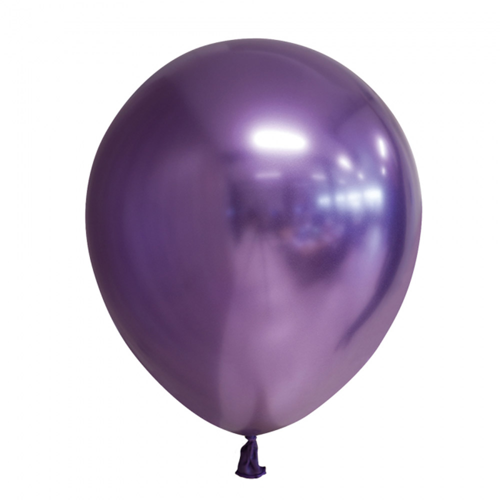 Lilla Chrome Balloner 10 Stk - Perfekte til Festdekoration!