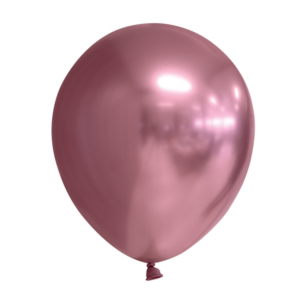 Spejl Chrome Balloner 10 Stk - Pink til Festligheder