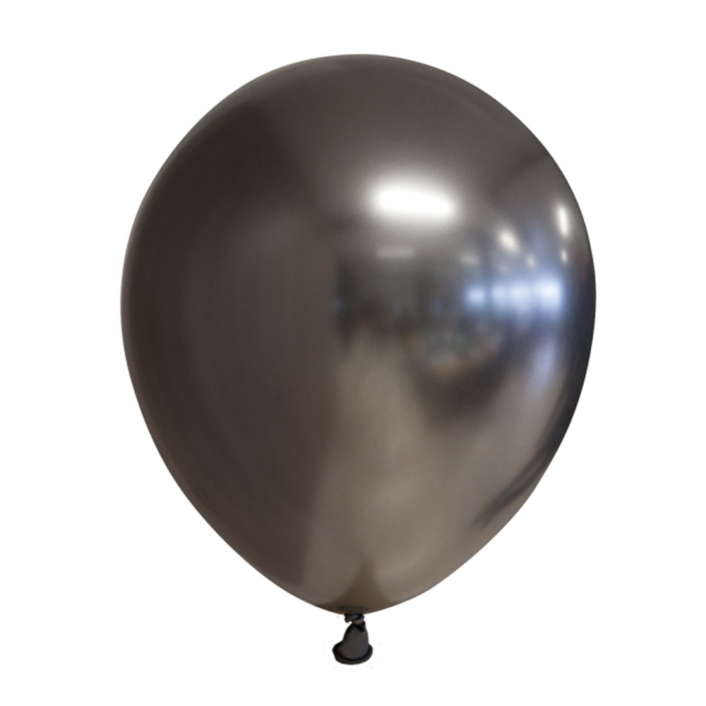 Spejl Chrome Balloner 10 Stk – Space Grey til Festen