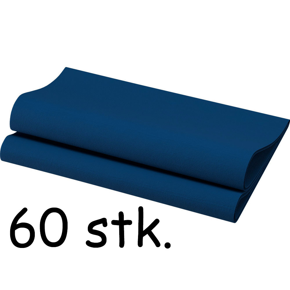 Mørkeblå Bio Middagsservietter - 60 Stk til Festen!
