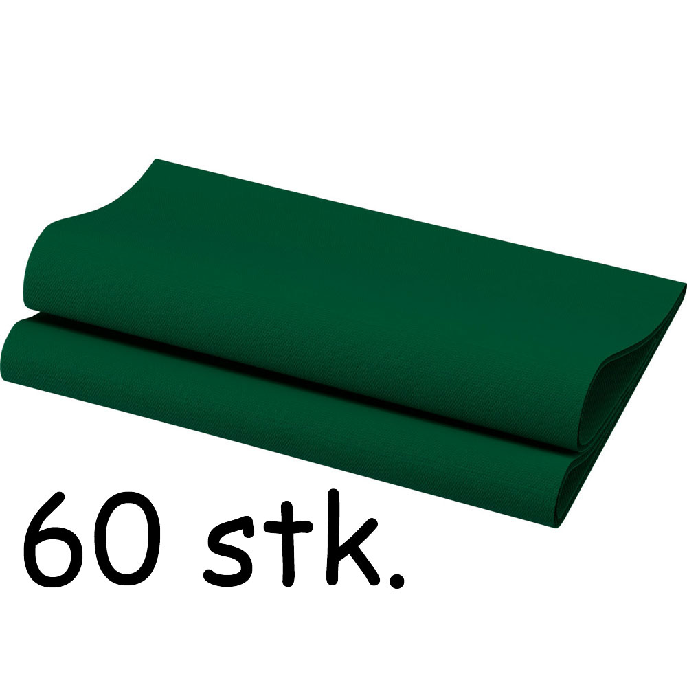 Mørkegrønne Bio Middagsservietter – 60 Stk. Tilbud!