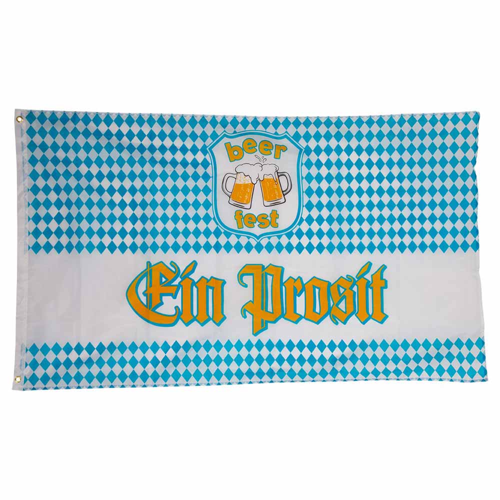 Oktoberfest Flag 90 x 150 cm - Festlig Ein Prosit Dekoration