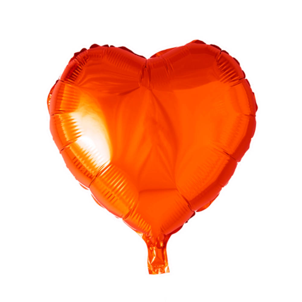 Orange Hjerte Folieballon – Uundgåelig til Festlige Anledninger!