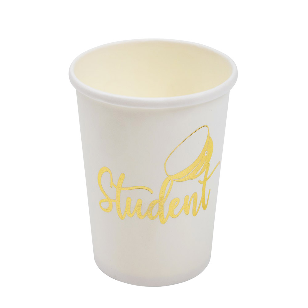 Papkrus til Studenterfest – Guldmetallic, 8 stk.