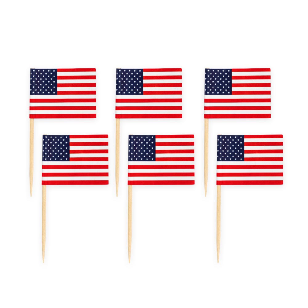 Amerikanske Pindeflag – 50 Stk til Festlige Begivenheder