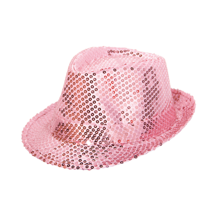 Glitrende Pink Hat med Palietter - Få den nu!
