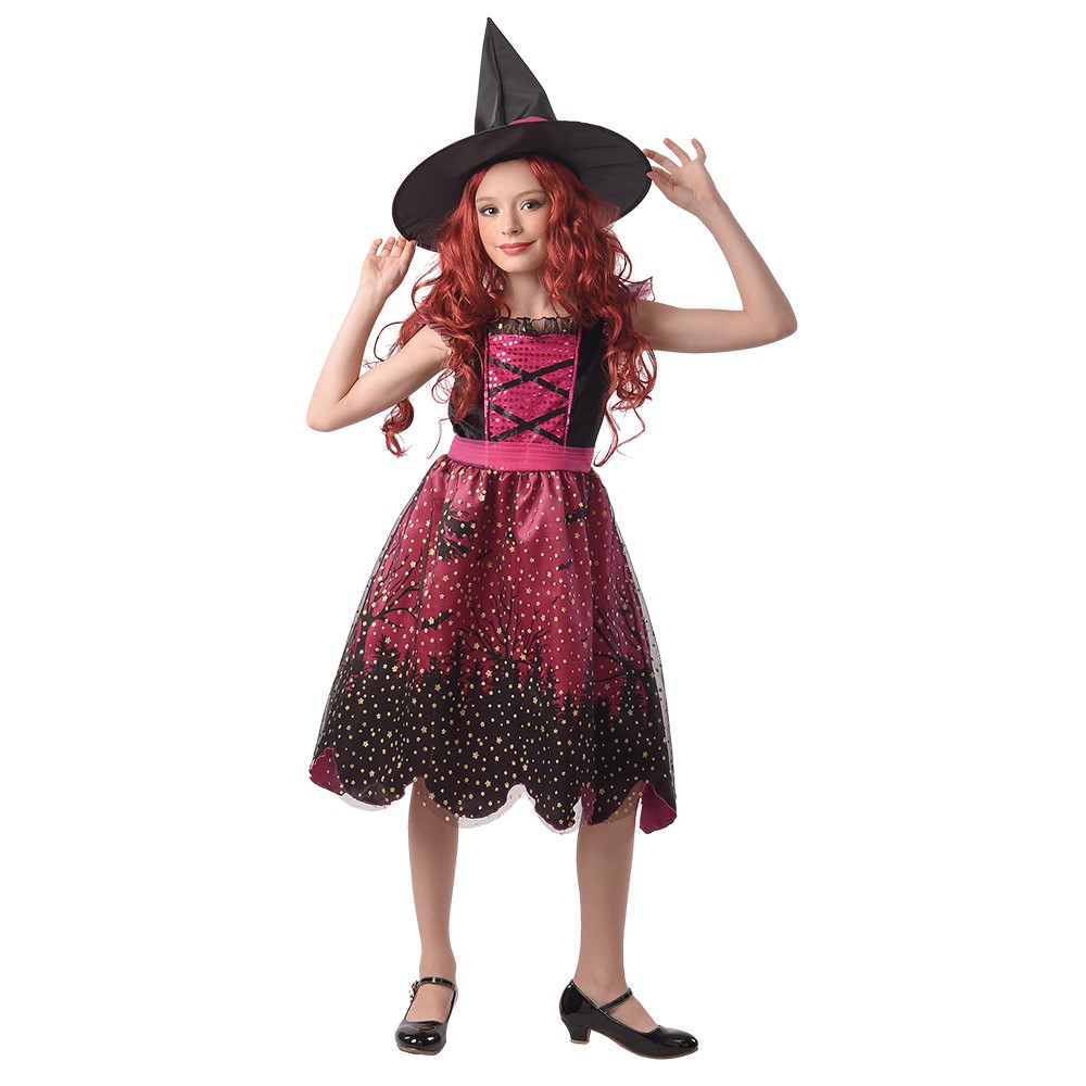 Pink Heksekostume til Børn – Ideelt til Halloween Fest!
