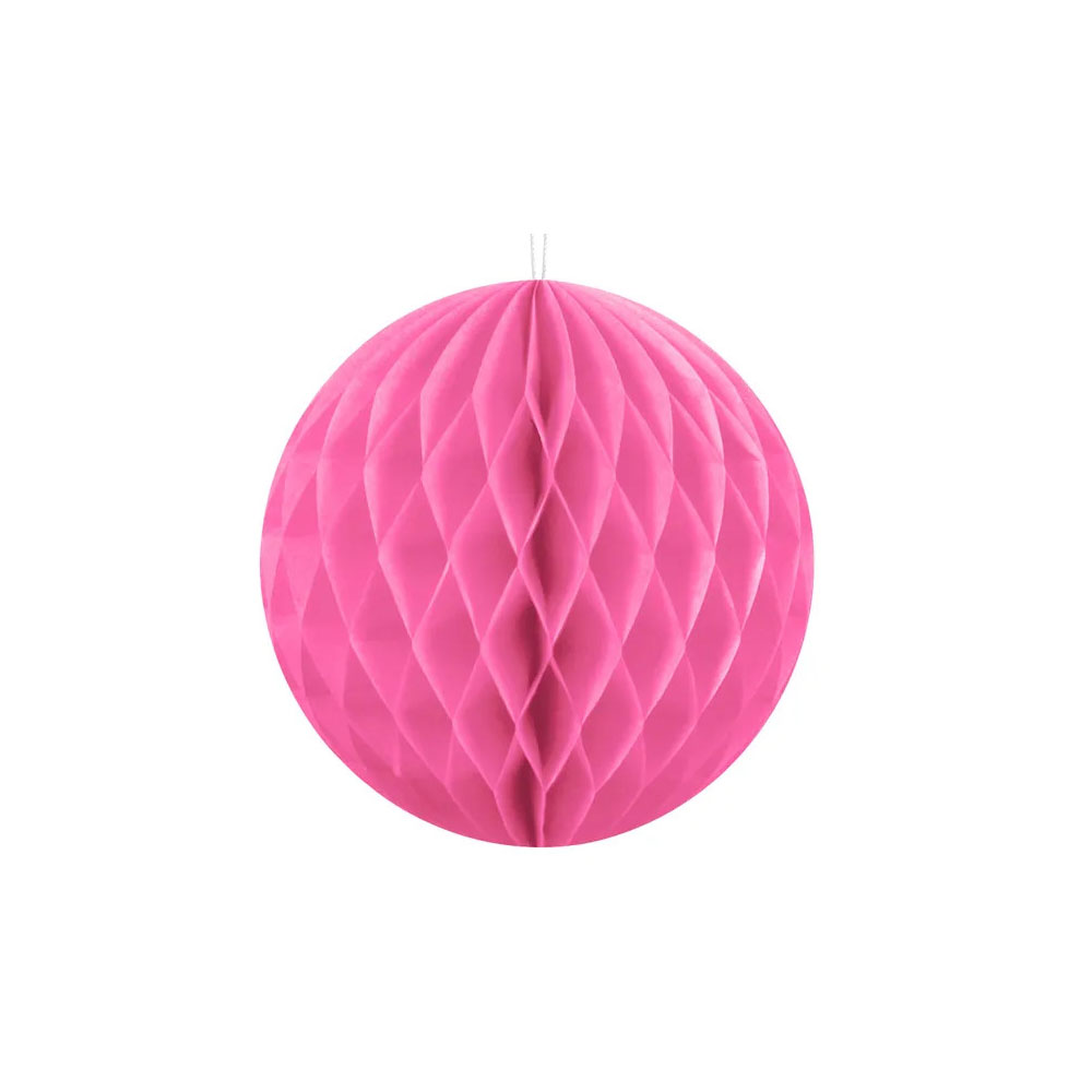 Festlig Pink Honeycomb Kugle 10 cm til Dekoration