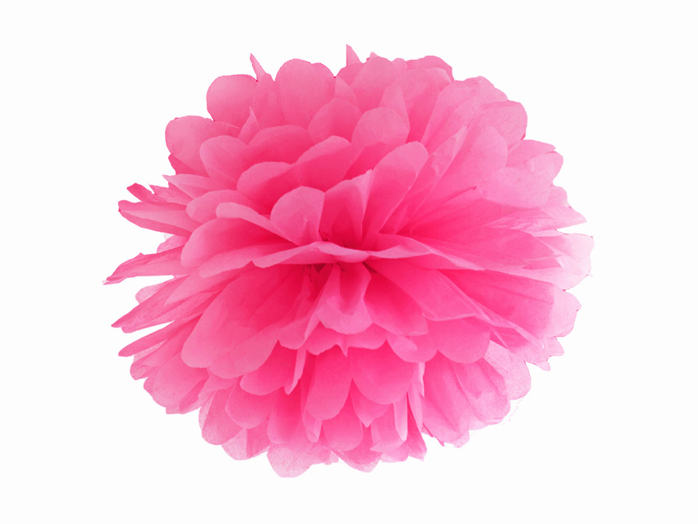 Pink Pompom Dekorationskugle Ø25 cm – Festlig Pynt til Fester