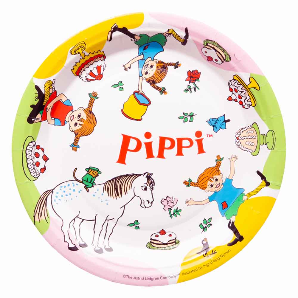 Pippi Langstrømpe Paptallerkner til Festlige Fejringer
